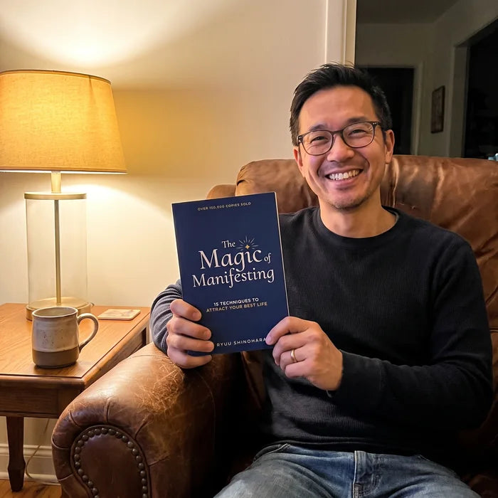 A reader enjoying The Magic of Manifesting